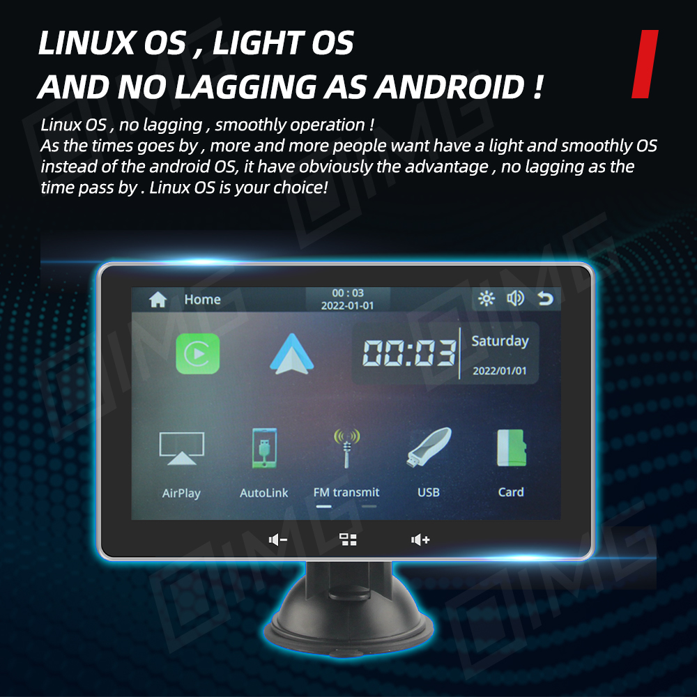 7 Inch Touch Screen Car Portable Wireless CarPlay Universal Android Auto Car Radio For Audi Benz Mazda Toyota For Netflix YouTub