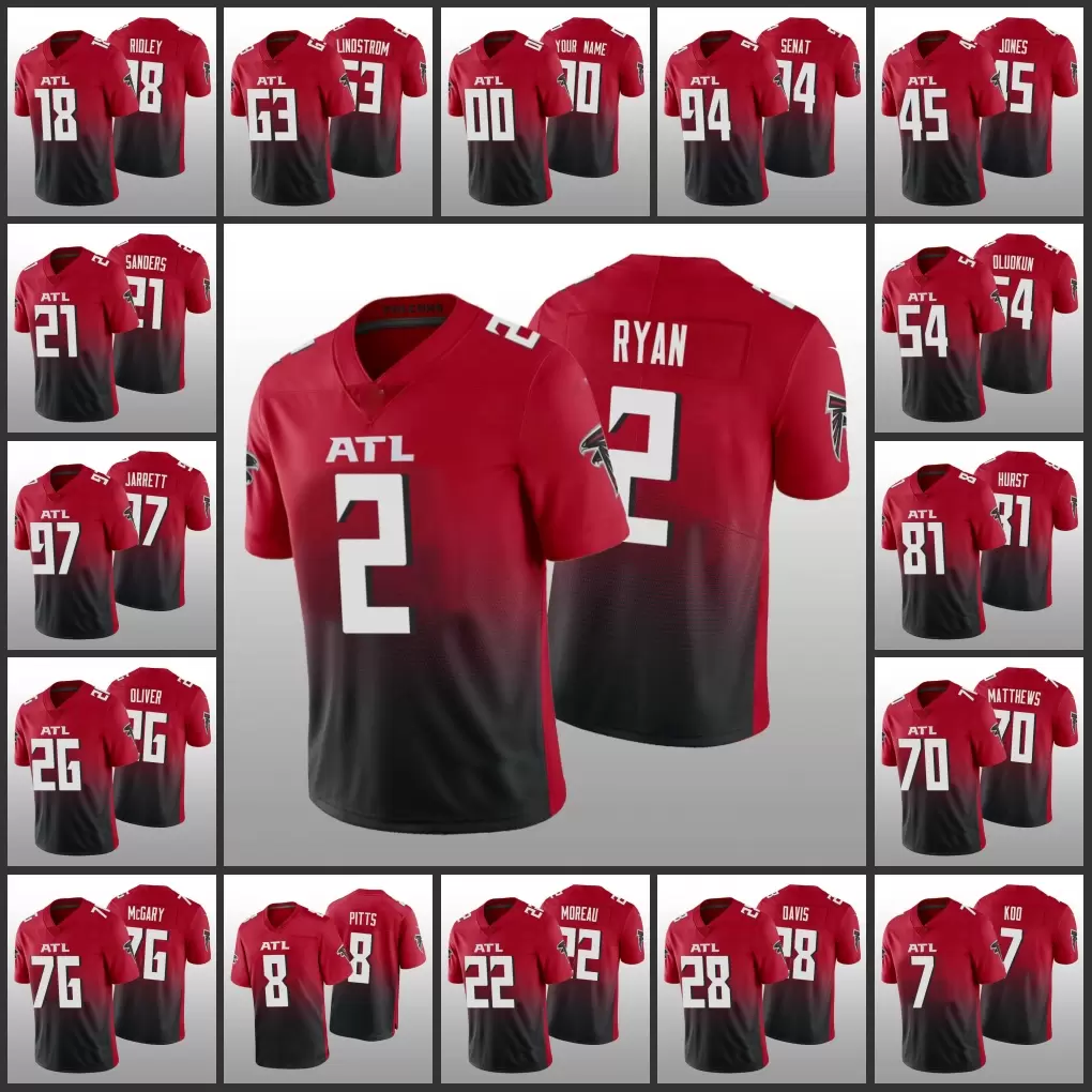 Jerseys Atlanta''Falcons''Men #2 Matt Ryan 45 Deion Jones 7 Younghoe Koo 8 Kyle Pitts''NFL''Women Youth Red Vapor Limited Jersey Wholesale Custom, 17
Jerseys Atlanta''Falcons''Men #2 Matt Ryan 45 Deion Jones 7 Younghoe Koo 8 Kyle Pitts''NFL''Women Youth Red Vapor Limited Jersey Wholesale Custom, 17