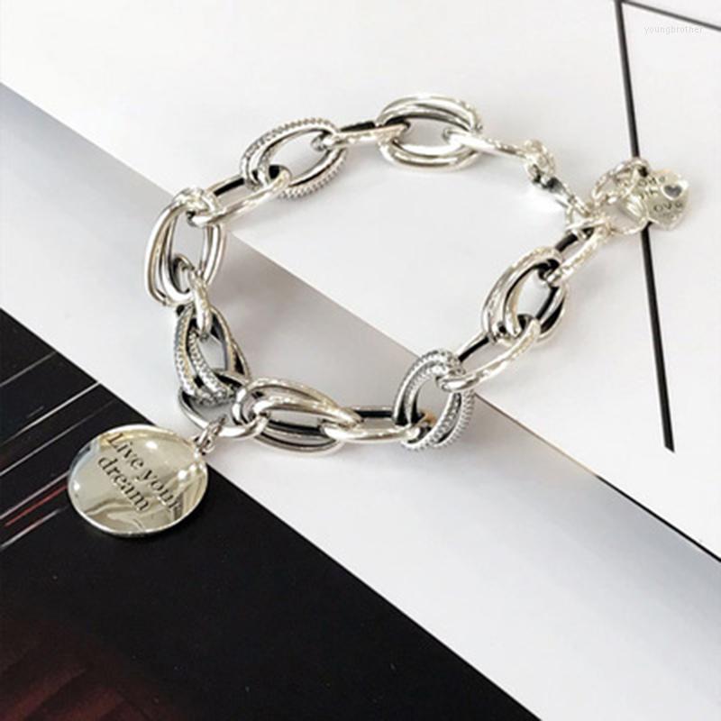 Charm Bracelets LYBUY Dream Come True Fashion Women's Round Thai Silver Bracelet 925 Sterling Retro Double Circle
Charm Bracelets LYBUY Dream Come True Fashion Women's Round Thai Silver Bracelet 925 Sterling Retro Double Circle