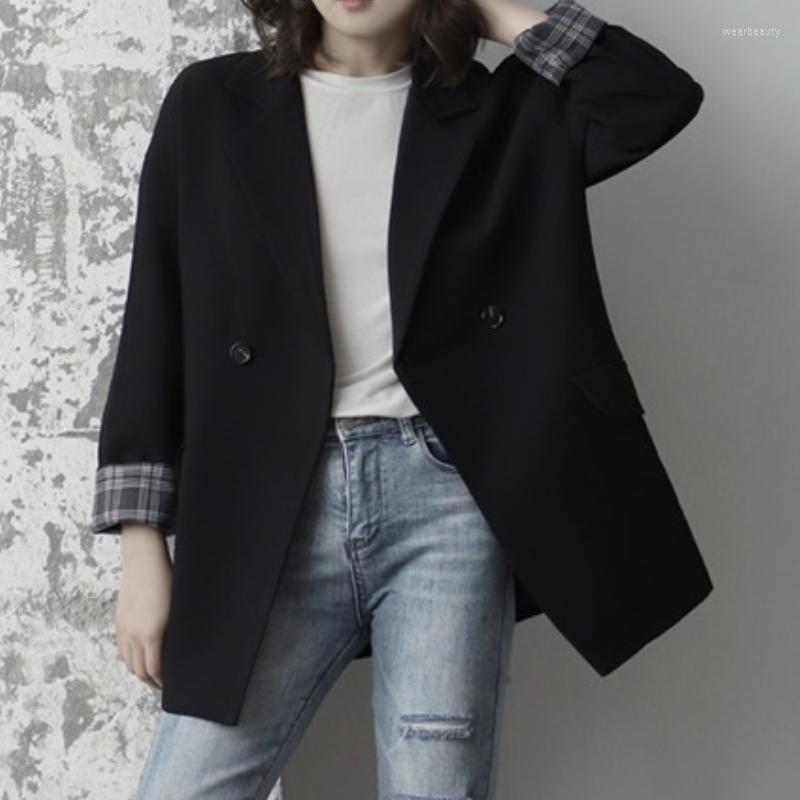 Women' Suits Autumn Gray Vintage Jacket Coat Ladies Workwear Female Formal Clothes 2022 Women Elegant Lapel Single Button Black Blazer
Women' Suits Autumn Gray Vintage Jacket Coat Ladies Workwear Female Formal Clothes 2022 Women Elegant Lapel Single Button Black Blazer