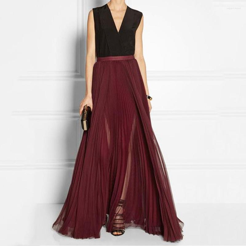 Skirts Burgundy Chiffon Maxi Pleated Women A-line Floor Length Womens Long Skirt Saias Gasa Plisada Falda, Beige
Skirts Burgundy Chiffon Maxi Pleated Women A-line Floor Length Womens Long Skirt Saias Gasa Plisada Falda, Beige