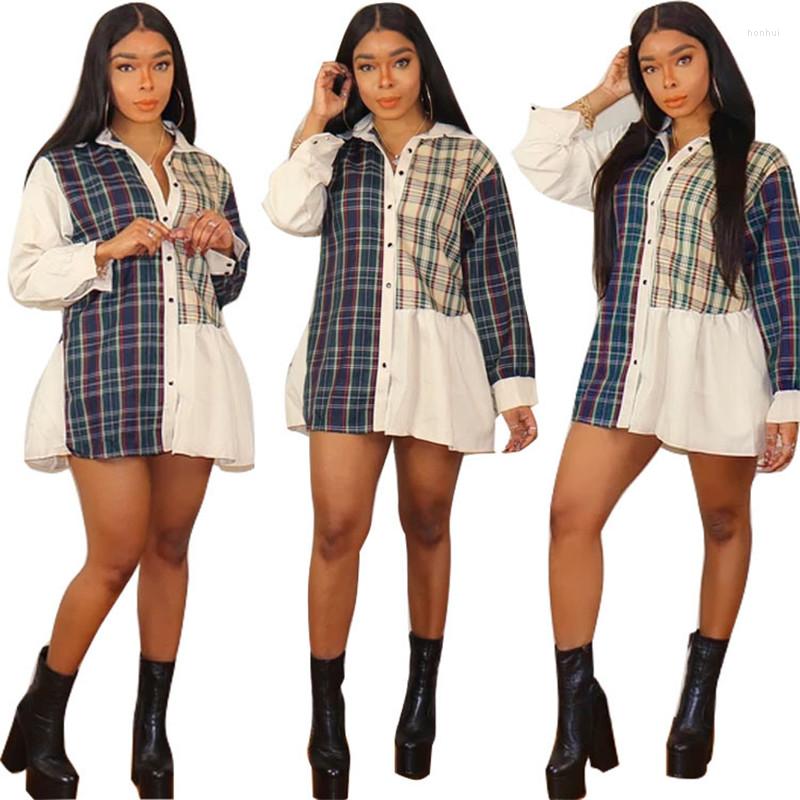 Women' Blouses White O Neck Long Sleeve Grid Print T Shirt Sexy Tight Casual Lady Fashion Top High Street, Multi
Women' Blouses White O Neck Long Sleeve Grid Print T Shirt Sexy Tight Casual Lady Fashion Top High Street, Multi