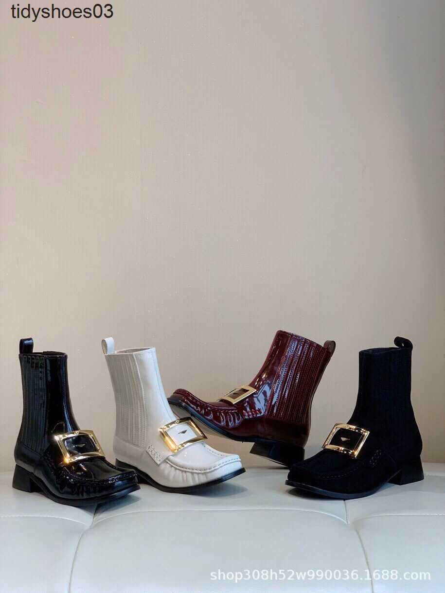 Paris ROG Vivi 21 autumn winter new rv square buckle leather square head patent VIV Rangers Strass Metal Buckle Chelsea Booties Boots in Patent Leather, Black yangjing noodles
Paris ROG Vivi 21 autumn winter new rv square buckle leather square head patent VIV Rangers Strass Metal Buckle Chelsea Booties Boots in Patent Leather, Black yangjing noodles
