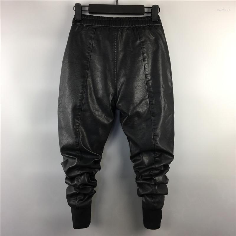 Men's Pants Men Casual Cargo Harem High Street Hip Hop Length PU Faux Leather Sweatpants Autumn Winter Black Big Size
Men's Pants Men Casual Cargo Harem High Street Hip Hop Length PU Faux Leather Sweatpants Autumn Winter Black Big Size