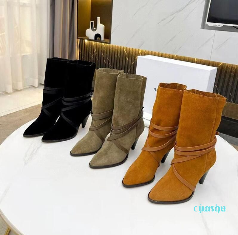 Ankle Boots Leather Calfskin Cool Shoes Lamsy Suede Marant Rock Roll Original Paris Runway Women Isabel, As pic 8cm
Ankle Boots Leather Calfskin Cool Shoes Lamsy Suede Marant Rock Roll Original Paris Runway Women Isabel, As pic 8cm