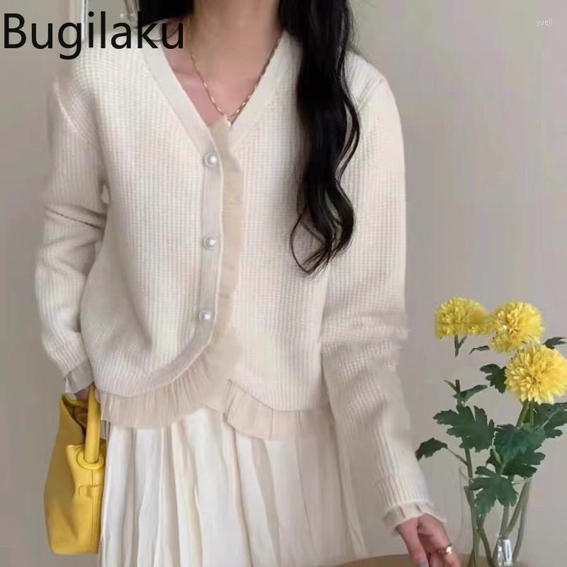 Women's Knits Bugilaku Patchwork Sweet Cardigan Women V-neck Long Sleeve Knitted Sweaters Korean Style Autumn 2022 Gentle Jumpers, Pink
Women's Knits Bugilaku Patchwork Sweet Cardigan Women V-neck Long Sleeve Knitted Sweaters Korean Style Autumn 2022 Gentle Jumpers, Pink