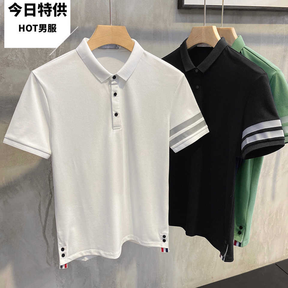 Fashion Mens Designer T Shirt Thomes Brownns Womens Men's Polo Short Sleeve New Summer Slim Breathable Tb Casual British Personalized Brand, White
Fashion Mens Designer T Shirt Thomes Brownns Womens Men's Polo Short Sleeve New Summer Slim Breathable Tb Casual British Personalized Brand, White