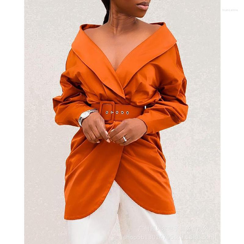 Women' Jackets WEPBEL Women' Elegant Autumn Jacket Coat Ladies Sexy Fashion Long Sleeve V Neck Loose Irregular Outerwear With Belt, Lzr11193-dy
Women' Jackets WEPBEL Women' Elegant Autumn Jacket Coat Ladies Sexy Fashion Long Sleeve V Neck Loose Irregular Outerwear With Belt, Lzr11193-dy