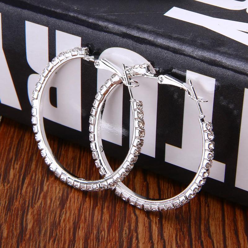 Hoop Earrings 1Pair Womens Crystal Round Earring Fashion Rhinestone Circle Ear Jewelry Female Banquet Party Decor Accessories
Hoop Earrings 1Pair Womens Crystal Round Earring Fashion Rhinestone Circle Ear Jewelry Female Banquet Party Decor Accessories