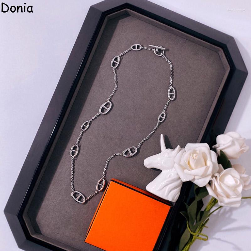Pendant Necklaces Donia Jewelry European And American Fashion Pig Nose Titanium Steel Three-color Necklace OT Buckle Luxury
Pendant Necklaces Donia Jewelry European And American Fashion Pig Nose Titanium Steel Three-color Necklace OT Buckle Luxury