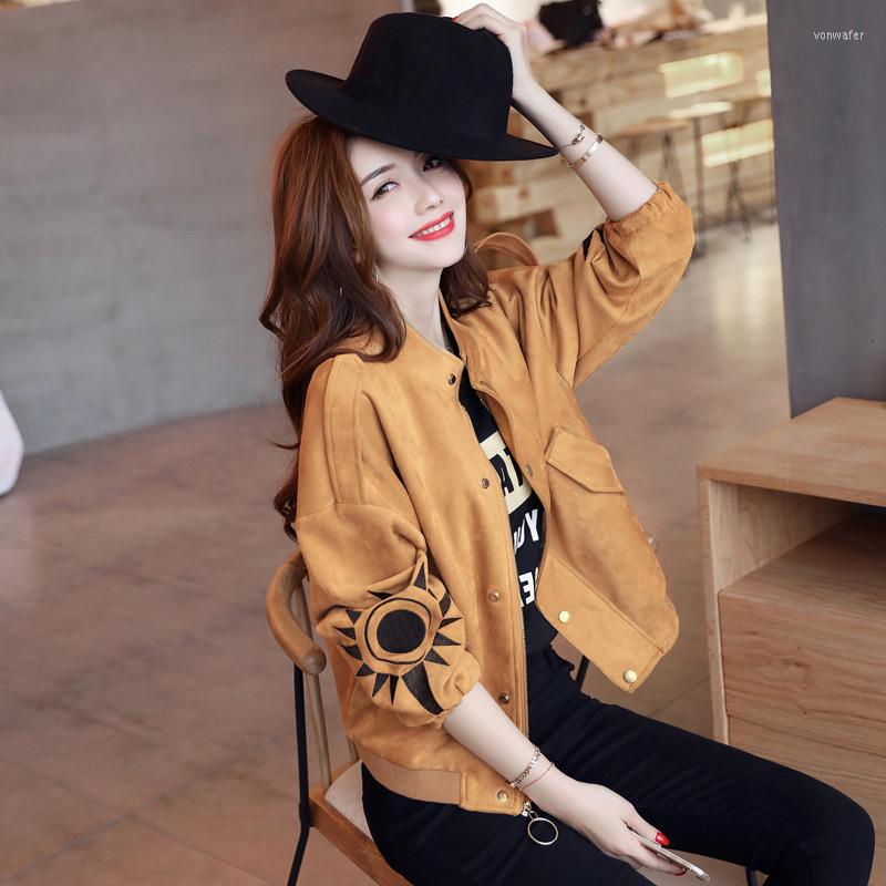 Women' Leather Autumn Short Faux Suede Jacket Women Female Fall Casual Coat Vintage Korean Yellow Baseball Bat Sleeve, Pink
Women' Leather Autumn Short Faux Suede Jacket Women Female Fall Casual Coat Vintage Korean Yellow Baseball Bat Sleeve, Pink