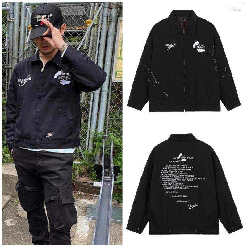 Men's Jackets Men's High Street Tide VUJADE Quality Embroidered Men's Workwear Jacket Women's Trend Hip Hop Casual Zipper, Black
Men's Jackets Men's High Street Tide VUJADE Quality Embroidered Men's Workwear Jacket Women's Trend Hip Hop Casual Zipper, Black