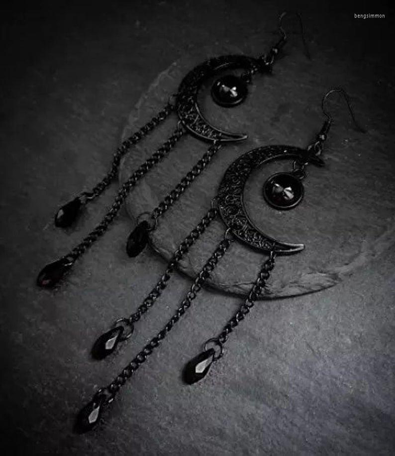 Dangle Earrings Punk Dark Black Moon Crescent Horror Gothic Magick Spooky Witch Goth Jewelry Occult Wiccan Pagan Statement Women Gift
Dangle Earrings Punk Dark Black Moon Crescent Horror Gothic Magick Spooky Witch Goth Jewelry Occult Wiccan Pagan Statement Women Gift
