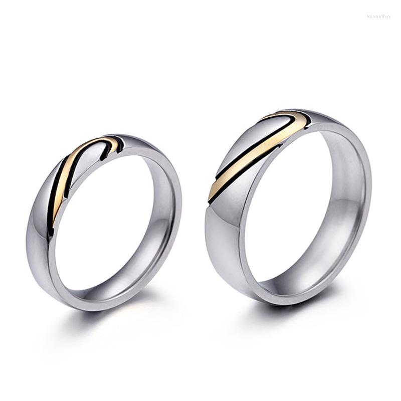 Wedding Rings Jewelry Gold Color Heart Puzzle Ring For Women Men Silver Stainless Steel Lover Promise Valentine's Day Gifts
Wedding Rings Jewelry Gold Color Heart Puzzle Ring For Women Men Silver Stainless Steel Lover Promise Valentine's Day Gifts