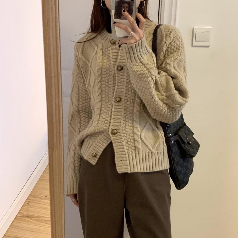 Women's Knits Hsa Solid Cardigans Women Autumn Winter Full Sleeve Knitted Twist Hooded Sweater Slim Button Up Coat Thick Tops Jumper, Znf2612 khaki
Women's Knits Hsa Solid Cardigans Women Autumn Winter Full Sleeve Knitted Twist Hooded Sweater Slim Button Up Coat Thick Tops Jumper, Znf2612 khaki