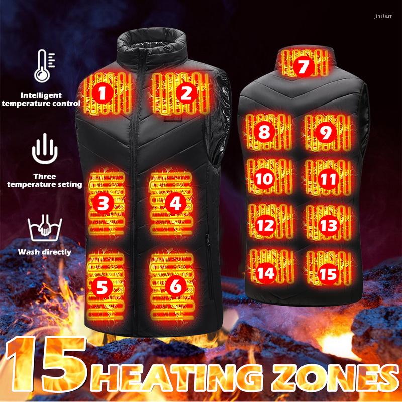 Men' Vests 15 Places Winter Warm Jacket Mens Usb Heating Vest Thermal Sleeveless Heated Electrical Women Fishing Hunting, Black
Men' Vests 15 Places Winter Warm Jacket Mens Usb Heating Vest Thermal Sleeveless Heated Electrical Women Fishing Hunting, Black