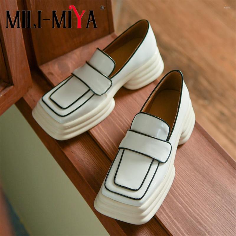 Dress Shoes MILI-MIYA 2022 Spring Autumn Collections British Derby Slip On Casual Comfort Thick Bottom Women Wide Square Toe Vintage, Black
Dress Shoes MILI-MIYA 2022 Spring Autumn Collections British Derby Slip On Casual Comfort Thick Bottom Women Wide Square Toe Vintage, Black