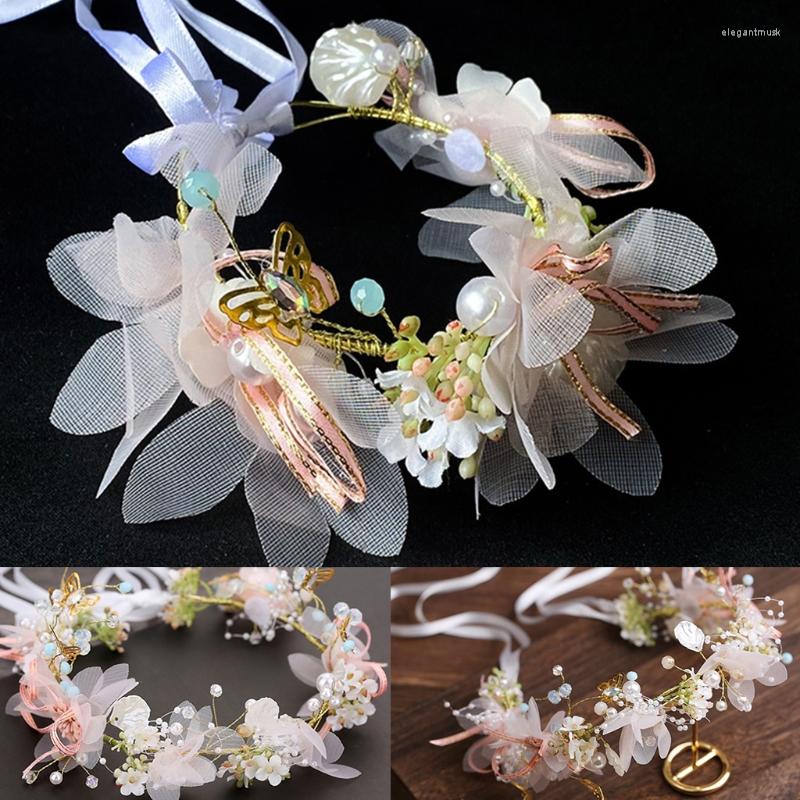 Headpieces Bride Princess Artificial Flower Garland Head Crown With Adjustable Ribbon Wedding Holiday Hair Wreath Halo Tiara Headband
Headpieces Bride Princess Artificial Flower Garland Head Crown With Adjustable Ribbon Wedding Holiday Hair Wreath Halo Tiara Headband
