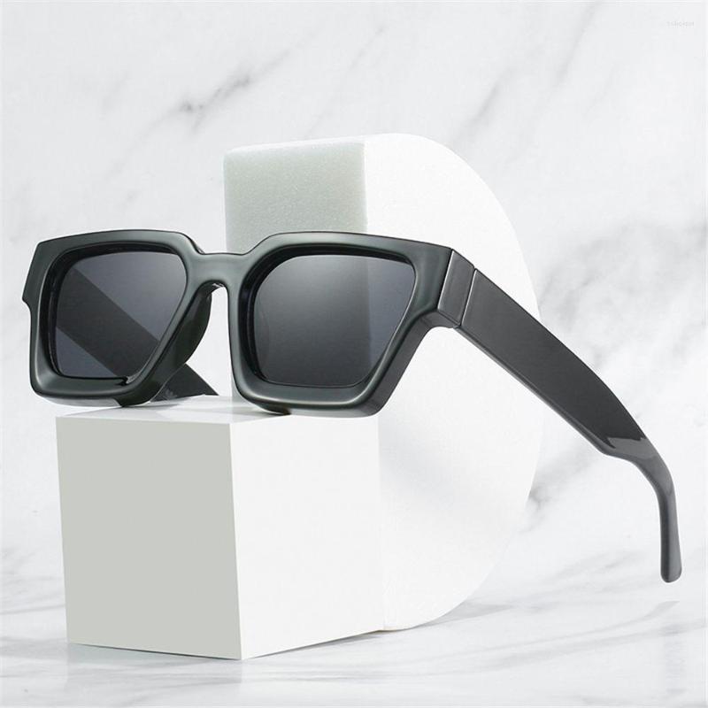 Sunglasses UV400 Protection Eyewear Square Frame Punk Shades Retro Ladies Women