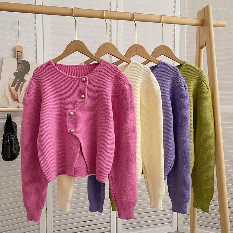 Women's Knits Women Knitted Sweater Solid Color Cardigans Round Neck Loose All-match Female Casual Ladies Short Spring Autumn Clothes, Green
Women's Knits Women Knitted Sweater Solid Color Cardigans Round Neck Loose All-match Female Casual Ladies Short Spring Autumn Clothes, Green