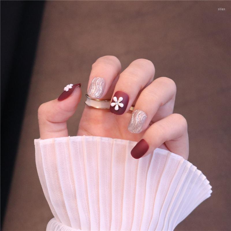 False Nails 24pcs Matte Flower Wear Short Paragraph Fashion Manicure Patch Save Time Wearable Nail Fake, Sxy-70
False Nails 24pcs Matte Flower Wear Short Paragraph Fashion Manicure Patch Save Time Wearable Nail Fake, Sxy-70