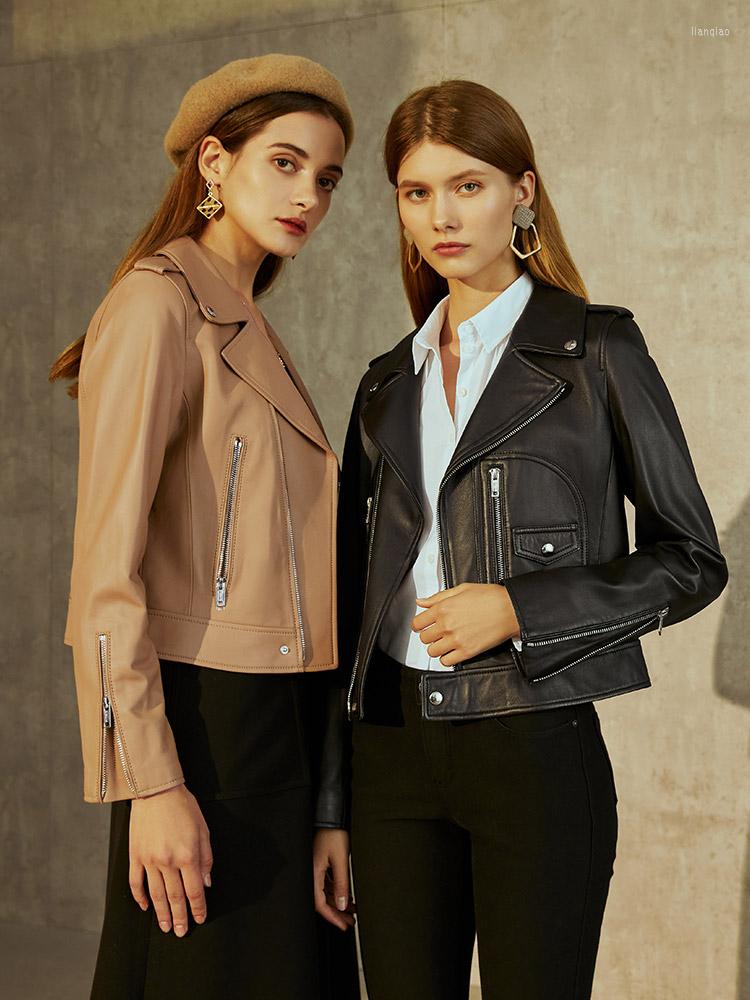 Women's Leather Fashion High Quality Genuine Jacket Women Motorcycle Women's Sheepskin Coat Real Female Jackets Chaqueta Zjt481, Black
Women's Leather Fashion High Quality Genuine Jacket Women Motorcycle Women's Sheepskin Coat Real Female Jackets Chaqueta Zjt481, Black