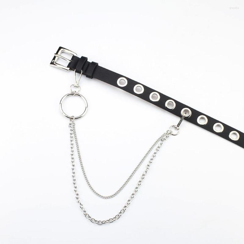Belts Women Hip-Hop Punk Waist Chain Belt Fashion Eyelet Metal Buckle Pin Casual PU Leather Strap Jeans Trousers Pants Waistband, Black
Belts Women Hip-Hop Punk Waist Chain Belt Fashion Eyelet Metal Buckle Pin Casual PU Leather Strap Jeans Trousers Pants Waistband, Black