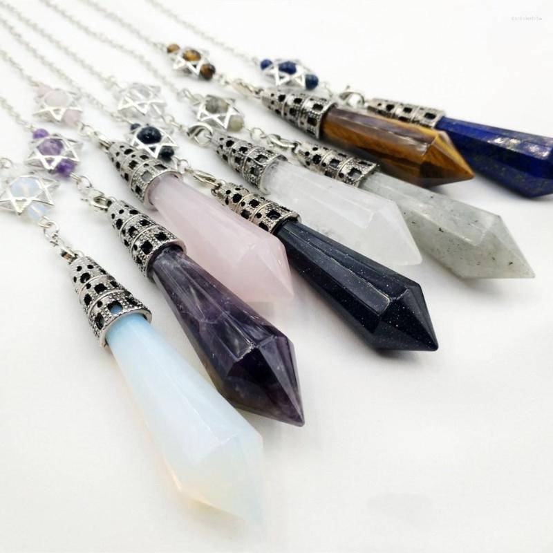 Pendant Necklaces Reiki Healing Amulet Copper Chain Pendulums For Dowsing Natural Stone Crystal Divination Wicca Metaphysical Rose Quartz
Pendant Necklaces Reiki Healing Amulet Copper Chain Pendulums For Dowsing Natural Stone Crystal Divination Wicca Metaphysical Rose Quartz