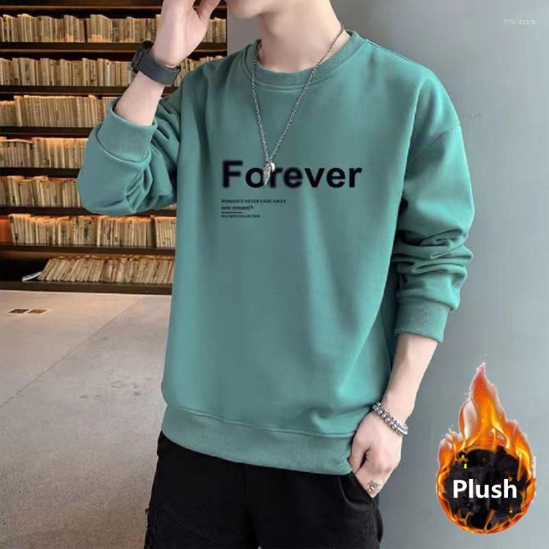 Men's Hoodies Cotton Autumn Winter Warm Velvet Sweatshirt Men Casual Loose Letter Forever O-Neck Long Sleeve Tops Korean Pullover Male 2022, Green
Men's Hoodies Cotton Autumn Winter Warm Velvet Sweatshirt Men Casual Loose Letter Forever O-Neck Long Sleeve Tops Korean Pullover Male 2022, Green