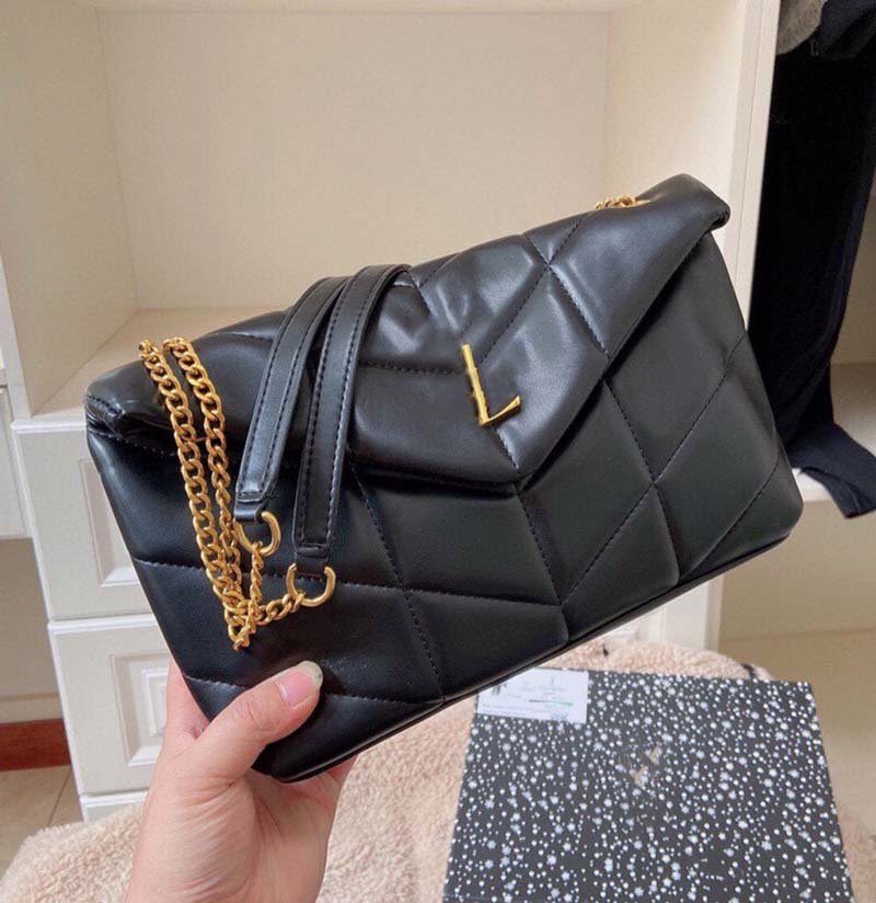 2022 new style small fragrant soft leather pu women's fashion chain diamond grid designer black one shoulder messenger bagwomen Evening Bags totes # A88
2022 new style small fragrant soft leather pu women's fashion chain diamond grid designer black one shoulder messenger bagwomen Evening Bags totes # A88