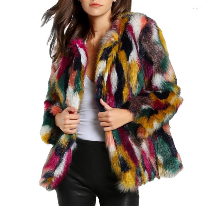 Women's Fur 2022 Autumn Winter Imitation Color Coat Female Round Neck Long Sleeve Keep Warm Coats Women Fashion 153, As shown
Women's Fur 2022 Autumn Winter Imitation Color Coat Female Round Neck Long Sleeve Keep Warm Coats Women Fashion 153, As shown