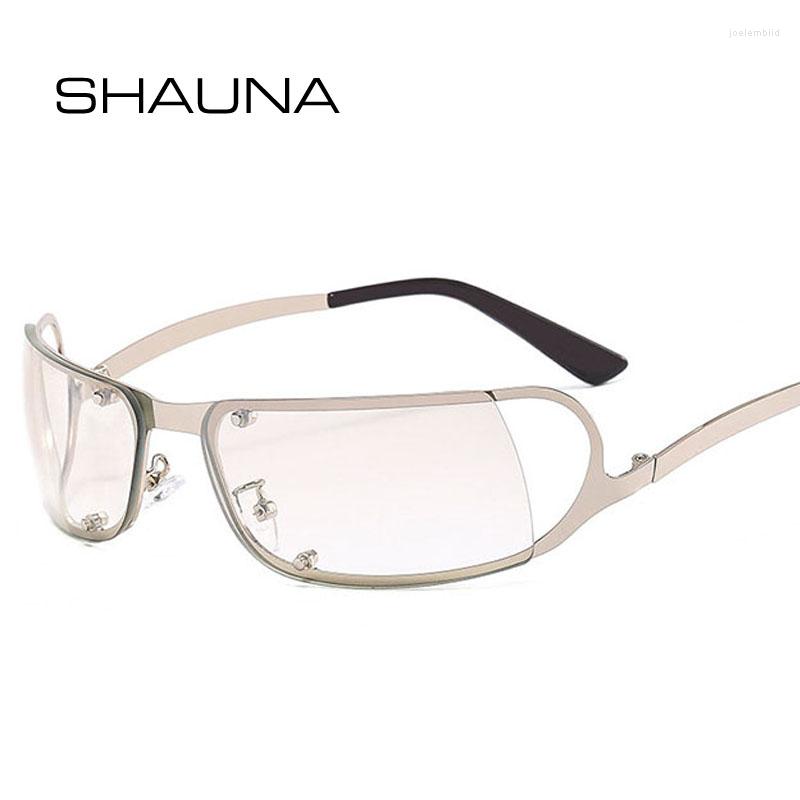 Sunglasses SHAUNA Fashion Y2K Trending Semi-rimless Goggle Gradient Sun Glasses UV400
Sunglasses SHAUNA Fashion Y2K Trending Semi-rimless Goggle Gradient Sun Glasses UV400