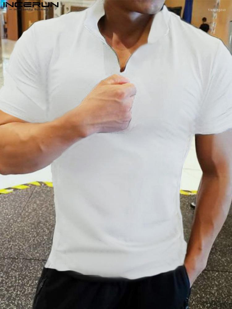 Men' T Shirts INCERUN Men Shirt Zipper Lapel Short Sleeve Streetwear Solid Casual Clothing Summer 2022 Fitness Leisure Camisetas -5XL, Black
Men' T Shirts INCERUN Men Shirt Zipper Lapel Short Sleeve Streetwear Solid Casual Clothing Summer 2022 Fitness Leisure Camisetas -5XL, Black