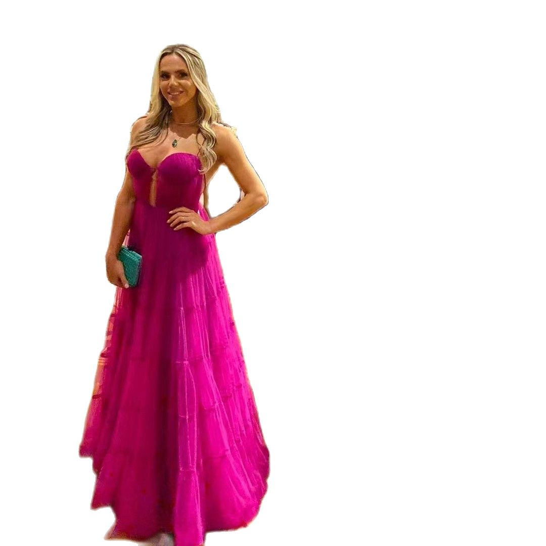 2023 Special Prom Dresses for Women Spaghetti Sweetheart Fushcia Tulle Evening Party Gowns Backless, Hunter green
2023 Special Prom Dresses for Women Spaghetti Sweetheart Fushcia Tulle Evening Party Gowns Backless, Hunter green