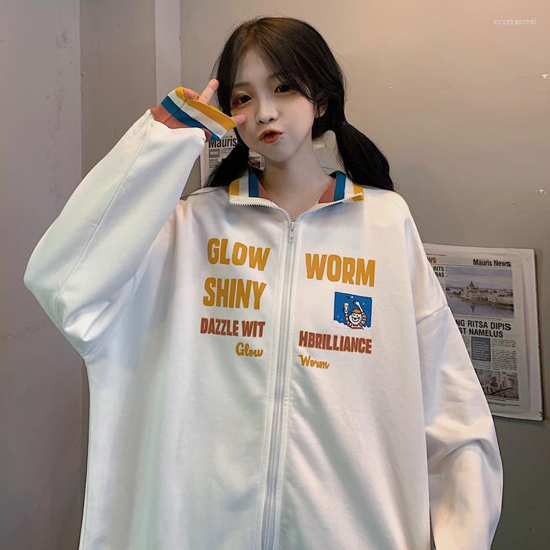 Women' Jackets Letter Print Thick Jacket For Teen Student Autumn Zip Up Hoodies Women Harajuku Top Casual Warm Oversize Outerwear, White
Women' Jackets Letter Print Thick Jacket For Teen Student Autumn Zip Up Hoodies Women Harajuku Top Casual Warm Oversize Outerwear, White