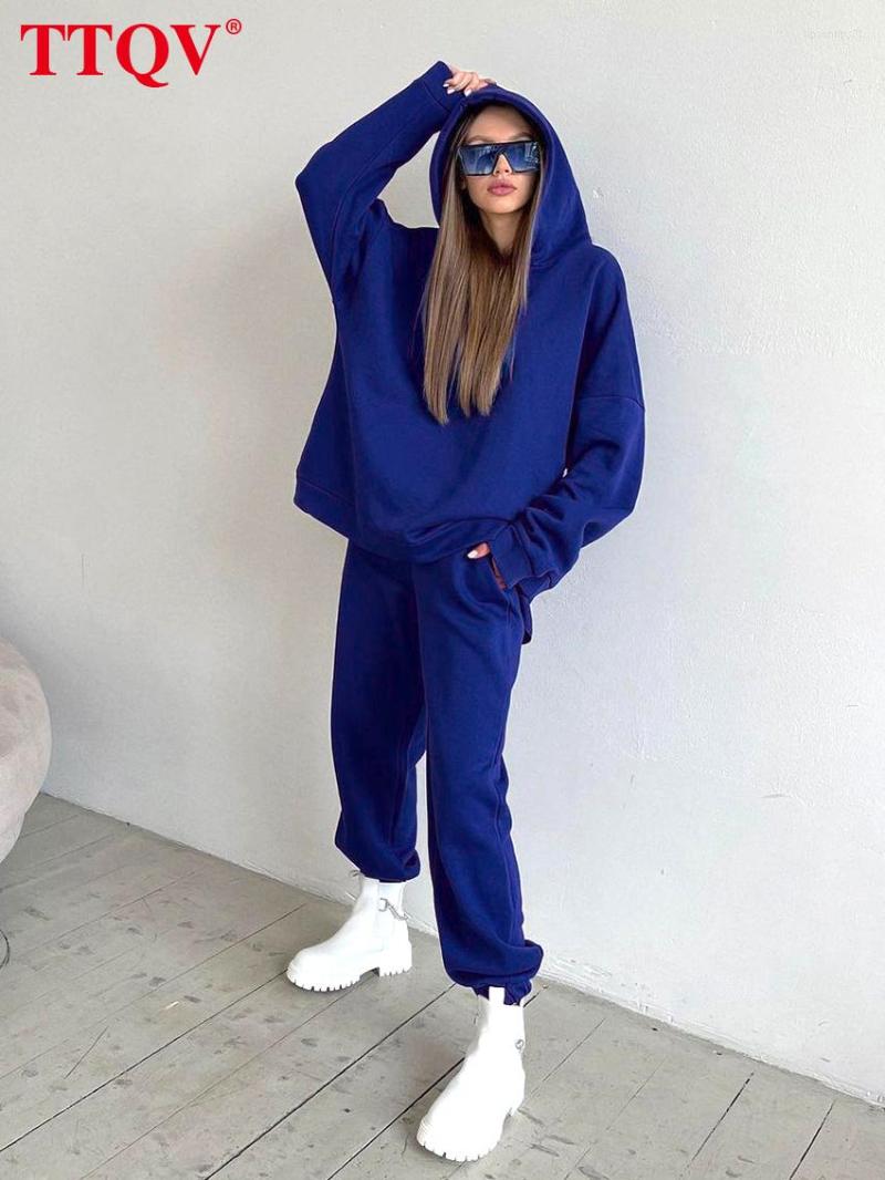Women' Two Piece Pants PantsQV Fashion Loose Blue 2 Sets Womens Outfits Casual Long Sleeve Hooded SweatShirts With Simple Sweatpants Female
Women' Two Piece Pants PantsQV Fashion Loose Blue 2 Sets Womens Outfits Casual Long Sleeve Hooded SweatShirts With Simple Sweatpants Female