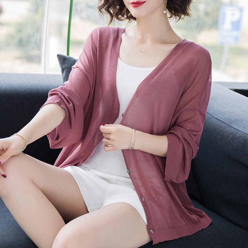 Women's Knits Women Thin Loose Knitwear Summer Lady Elegant Solid See Through Knit Coat Batwing Sleeve Cardigan, Black
Women's Knits Women Thin Loose Knitwear Summer Lady Elegant Solid See Through Knit Coat Batwing Sleeve Cardigan, Black