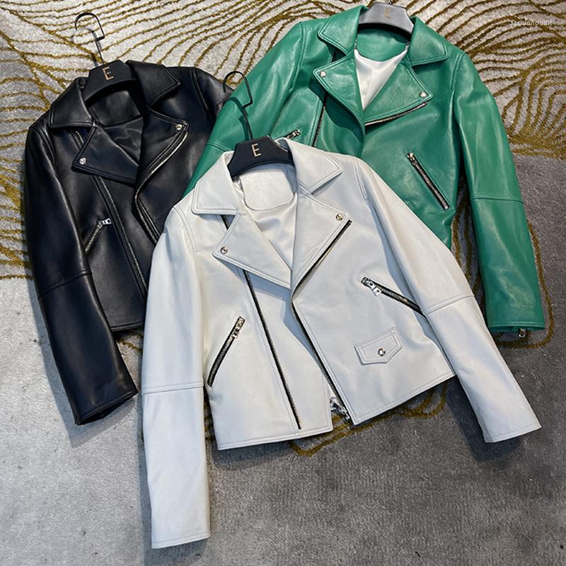 Women's Leather 2022 Fashion Real Jacket Women Natural Genuine Sheepskin Coats Spring Black Coat, White
Women's Leather 2022 Fashion Real Jacket Women Natural Genuine Sheepskin Coats Spring Black Coat, White