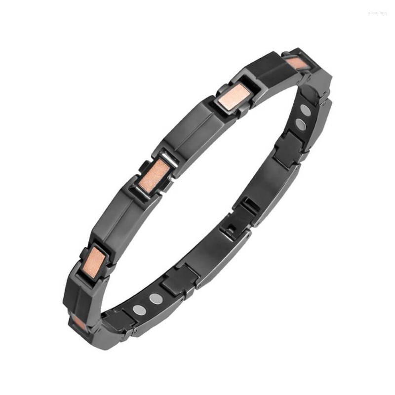 Charm Bracelets Moocare Men Bracelet Casual 316L Stainless Steel Black Rose Gold Wrist Chain For Male Magnetic
Charm Bracelets Moocare Men Bracelet Casual 316L Stainless Steel Black Rose Gold Wrist Chain For Male Magnetic