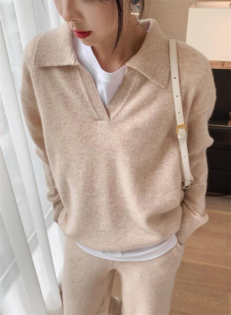 Women's Two Piece Pants Simple Warm Knitted Sweater Sets Women Autumn Winter Casual Loose Suits Female 2 Pieces Trendy Soft V-neck Tops, Beige
Women's Two Piece Pants Simple Warm Knitted Sweater Sets Women Autumn Winter Casual Loose Suits Female 2 Pieces Trendy Soft V-neck Tops, Beige