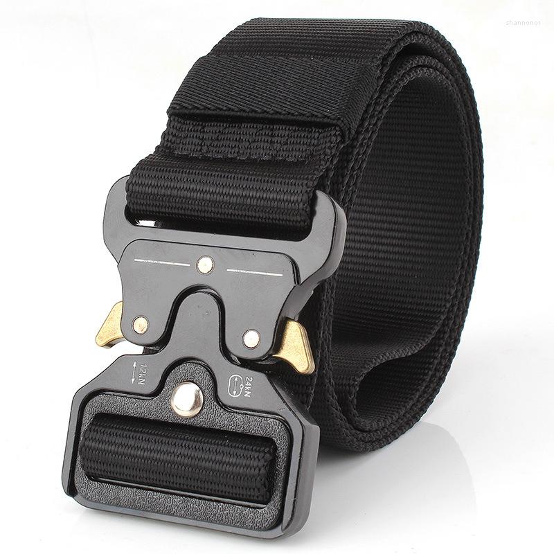 Belts Black Nylon Tactical Belt Man Military Metal Buckle Knock Off Cintura Tattica Multifunzionale 3Colors 4.3cm Width ZSY6812
Belts Black Nylon Tactical Belt Man Military Metal Buckle Knock Off Cintura Tattica Multifunzionale 3Colors 4.3cm Width ZSY6812
