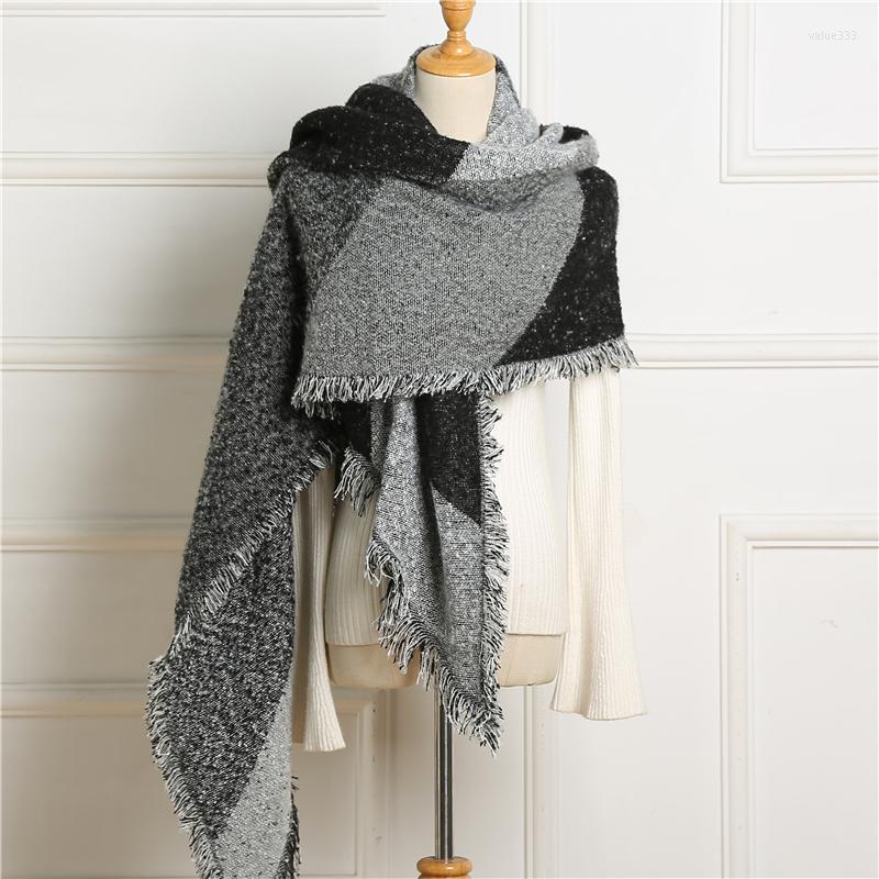 Scarves Thick Warm Winter Scarf For Women Design Rhombus Sharp Shawls Cashmere Female Pashmina Long Wraps Lady Blanket
Scarves Thick Warm Winter Scarf For Women Design Rhombus Sharp Shawls Cashmere Female Pashmina Long Wraps Lady Blanket