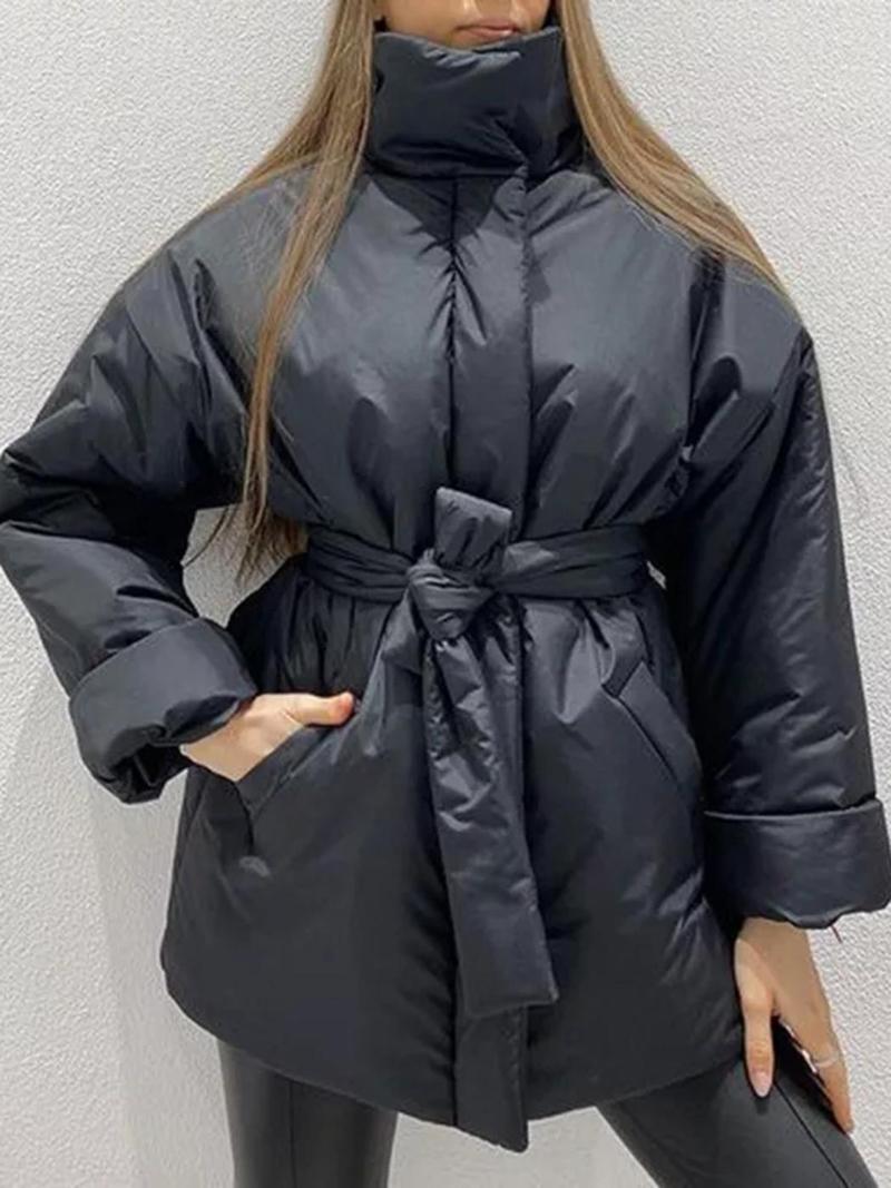 Women's Down Women Winter Fashion Warm Coat Loose Belted Simple Parkas Solid Color Stand Collar Mid-length Cotton Jacket Woman 2022, Blue
Women's Down Women Winter Fashion Warm Coat Loose Belted Simple Parkas Solid Color Stand Collar Mid-length Cotton Jacket Woman 2022, Blue