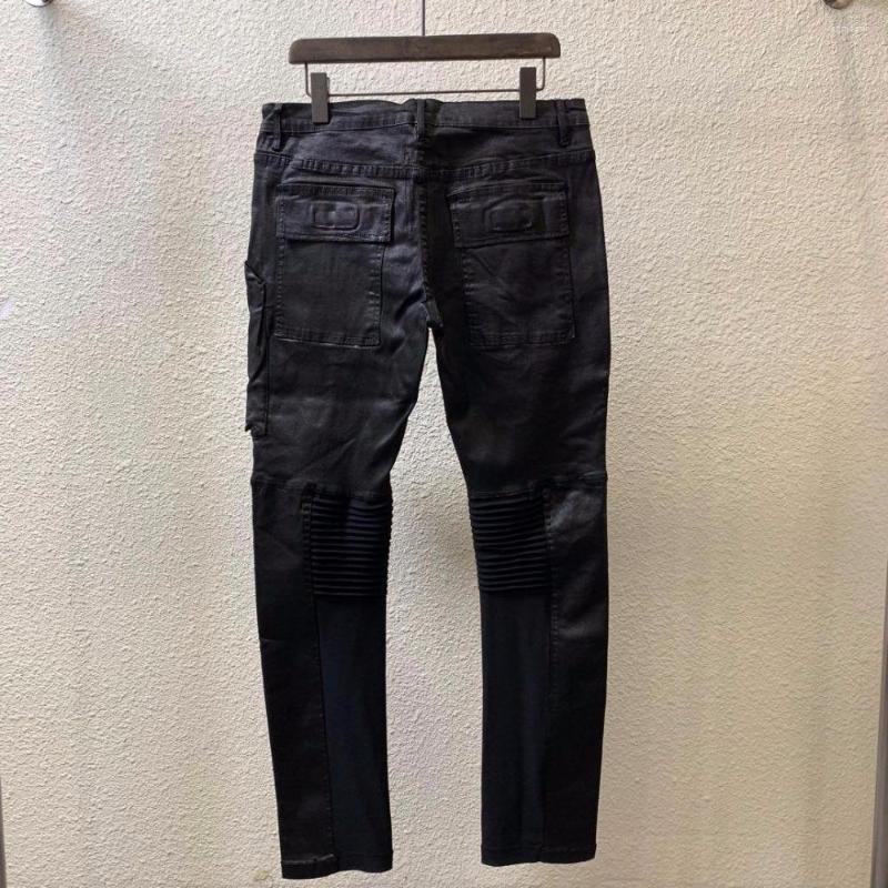 Men' Jeans Owen Seak Men Oil Wax Denim Classic Gothic Men' Clothing Coated Summer Straight Hip Hop Women Solid Pants Size XL, Black
Men' Jeans Owen Seak Men Oil Wax Denim Classic Gothic Men' Clothing Coated Summer Straight Hip Hop Women Solid Pants Size XL, Black