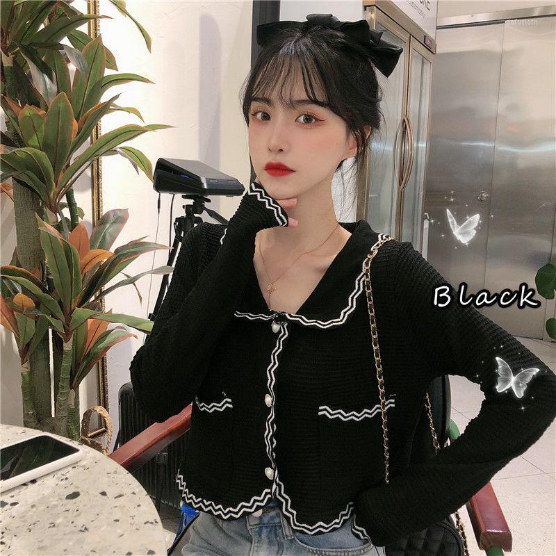 Women' Knits Woman Sweaters Cardigan Autumn Black Top Gas Outer Wear Short Long-Sleeved Sweater Women' Small Coat
Women' Knits Woman Sweaters Cardigan Autumn Black Top Gas Outer Wear Short Long-Sleeved Sweater Women' Small Coat