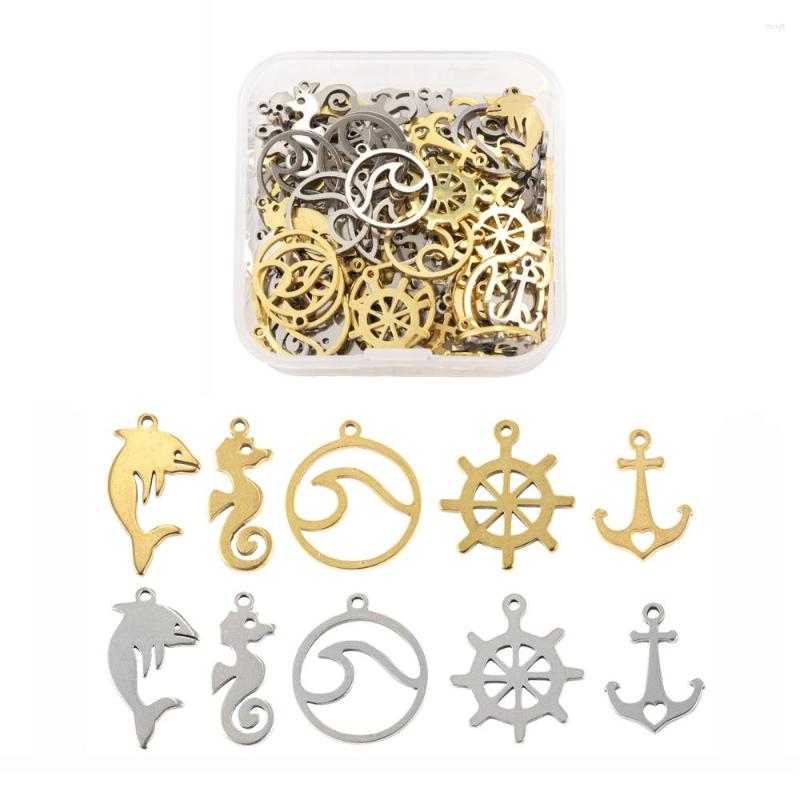 Pendant Necklaces 100pcs/Box Ocean Series 304 Stainless Steel Laser Cut Pendants Mixed Shapes For Jewelry Making Crafts Decor Accessories
Pendant Necklaces 100pcs/Box Ocean Series 304 Stainless Steel Laser Cut Pendants Mixed Shapes For Jewelry Making Crafts Decor Accessories