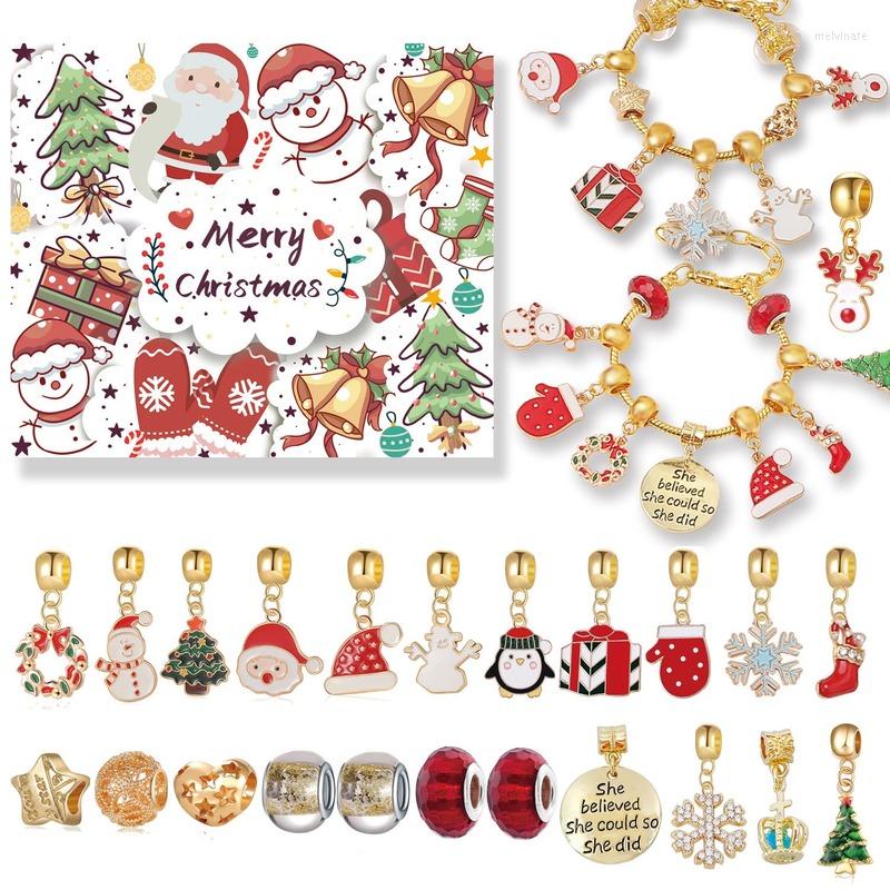 Link Bracelets Gold Color Christmas Snowman Snowflake Bell Beaded Pendant Bracelet DIY Colorful Cartoon Set For Children Gifts
Link Bracelets Gold Color Christmas Snowman Snowflake Bell Beaded Pendant Bracelet DIY Colorful Cartoon Set For Children Gifts