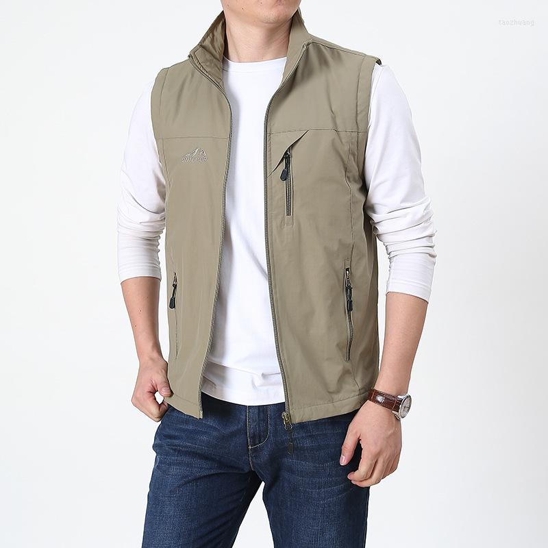 Men's Vests 2022 Spring And Autumn Thin Leisure Breathable Vest Jacket For Men Young Middle-aged Elderly Quick Drying Summer, Black
Men's Vests 2022 Spring And Autumn Thin Leisure Breathable Vest Jacket For Men Young Middle-aged Elderly Quick Drying Summer, Black