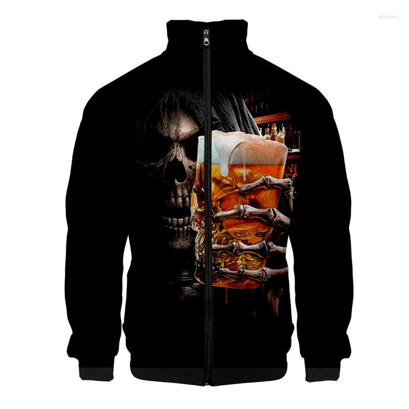Men's Hoodies Skull Beer 3d Stand Collar Hoodie Fashion Hip Hop Men Women Zipper Jacket Tops Long Sleeve Unisex Sweatshirts Streetwear
Men's Hoodies Skull Beer 3d Stand Collar Hoodie Fashion Hip Hop Men Women Zipper Jacket Tops Long Sleeve Unisex Sweatshirts Streetwear
