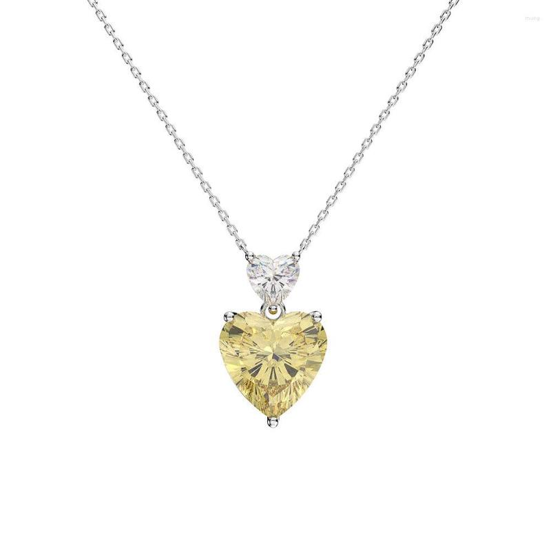 Pendant Necklaces Fashion Romantic Heart Shape Pink Yellow Color Created Women Necklace&Pendant CZ Necklace Party Jewelry
Pendant Necklaces Fashion Romantic Heart Shape Pink Yellow Color Created Women Necklace&Pendant CZ Necklace Party Jewelry